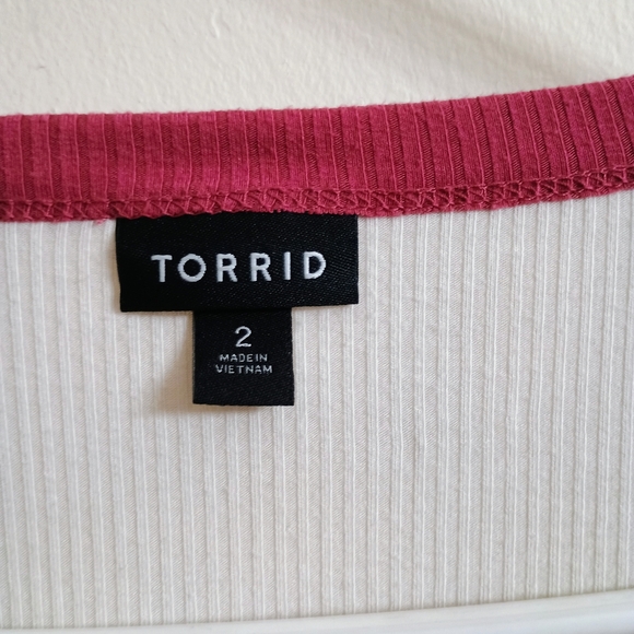 Pink and White Button-Up Top - Picture 4 of 4